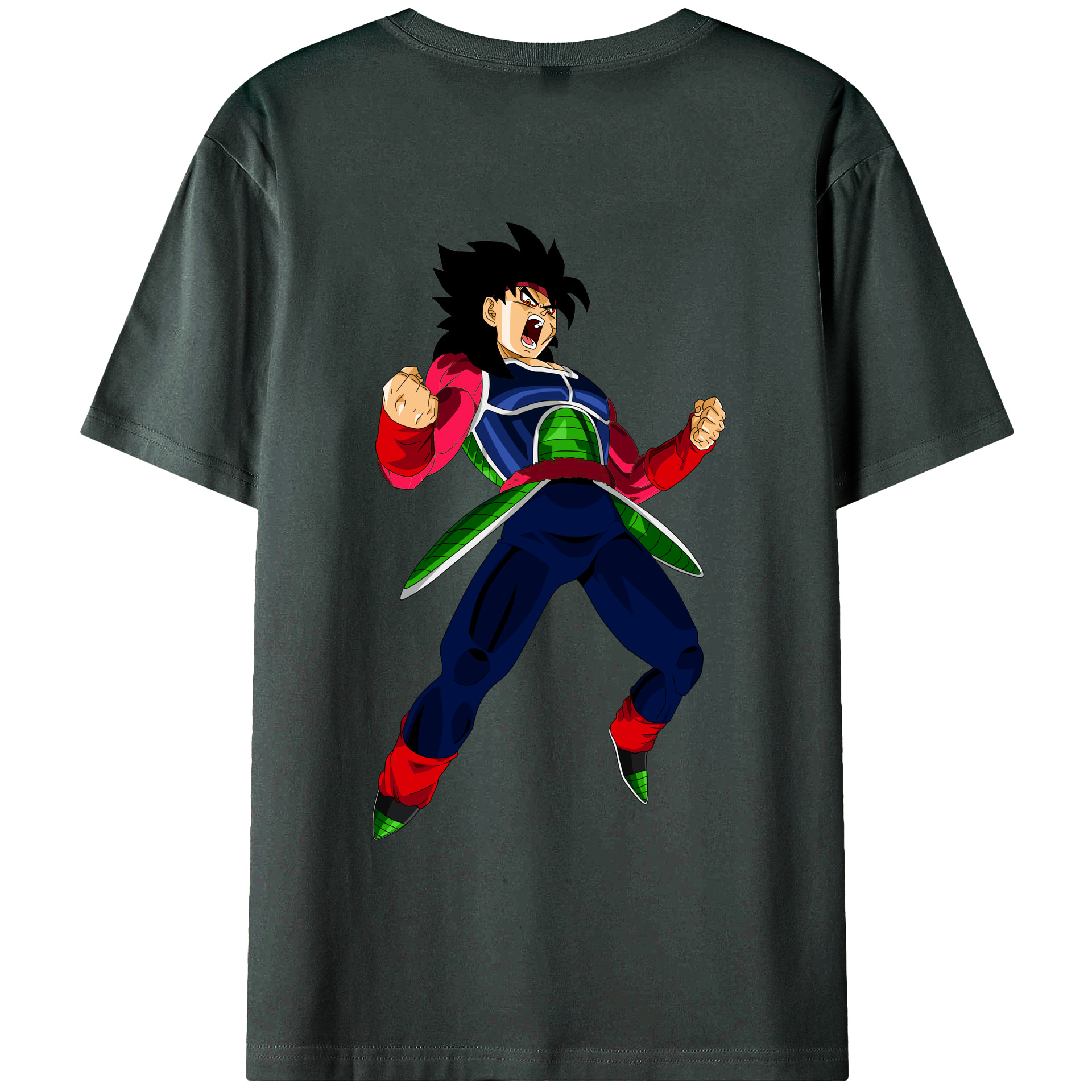 （画像用） ドラゴンボール バーダック DRAGON BALL Burdock 綿100％ メンズ半袖Tシャツ（バックプリント） 通気性